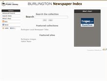 Tablet Screenshot of news.burlington.halinet.on.ca